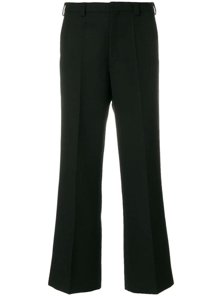 Maison Margiela Pleated Wide Leg Trousers - Black