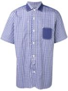 Junya Watanabe Comme Des Garçons Man Checked Shirt, Men's, Size: Xl, Blue, Cotton