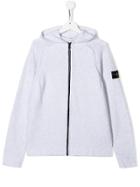 Stone Island Junior Logo Sleeve Jacket - Grey