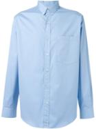 Ami Alexandre Mattiussi Chest Pocket Shirt, Men's, Size: 39, Blue, Cotton