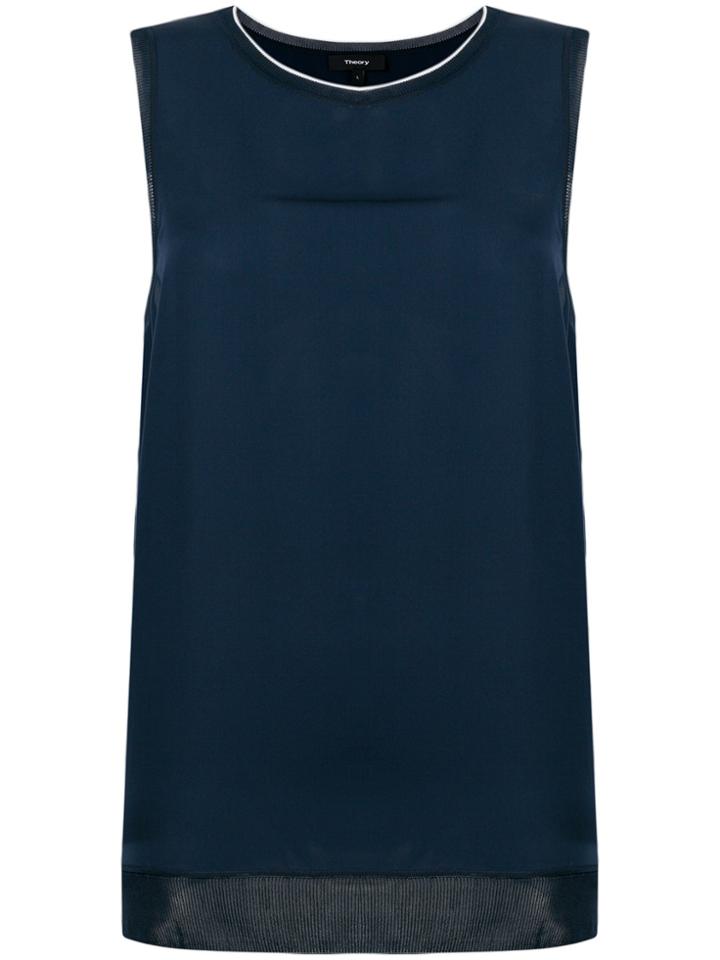 Theory Sleeveless Blouse - Blue