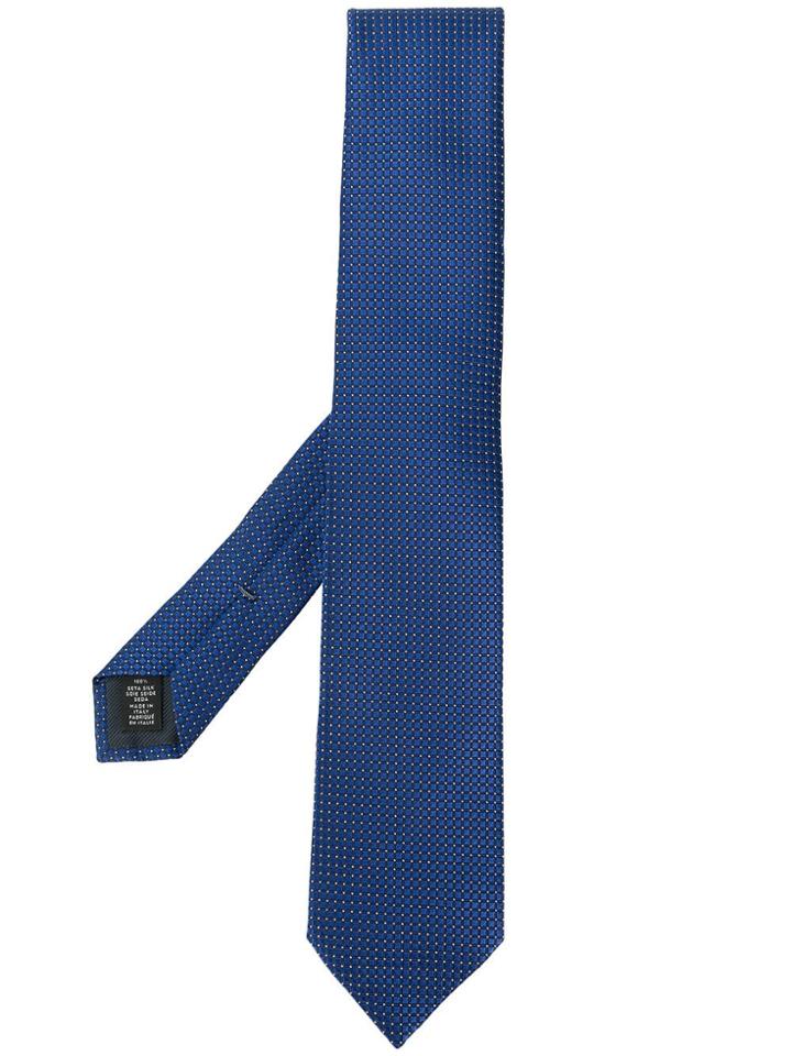 Ermenegildo Zegna Dot Print Tie - Blue
