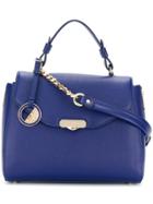 Versace Collection Embossed Logo Tote - Blue