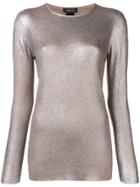 Avant Toi Round Neck Jumper - Metallic