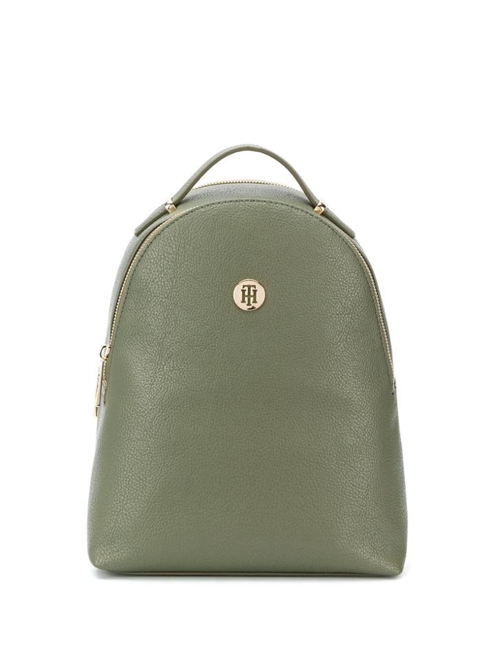 Tommy Hilfiger Logo Zipped Backpack - Green