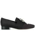 Dorateymur Oversized Buckle Loafers - Black