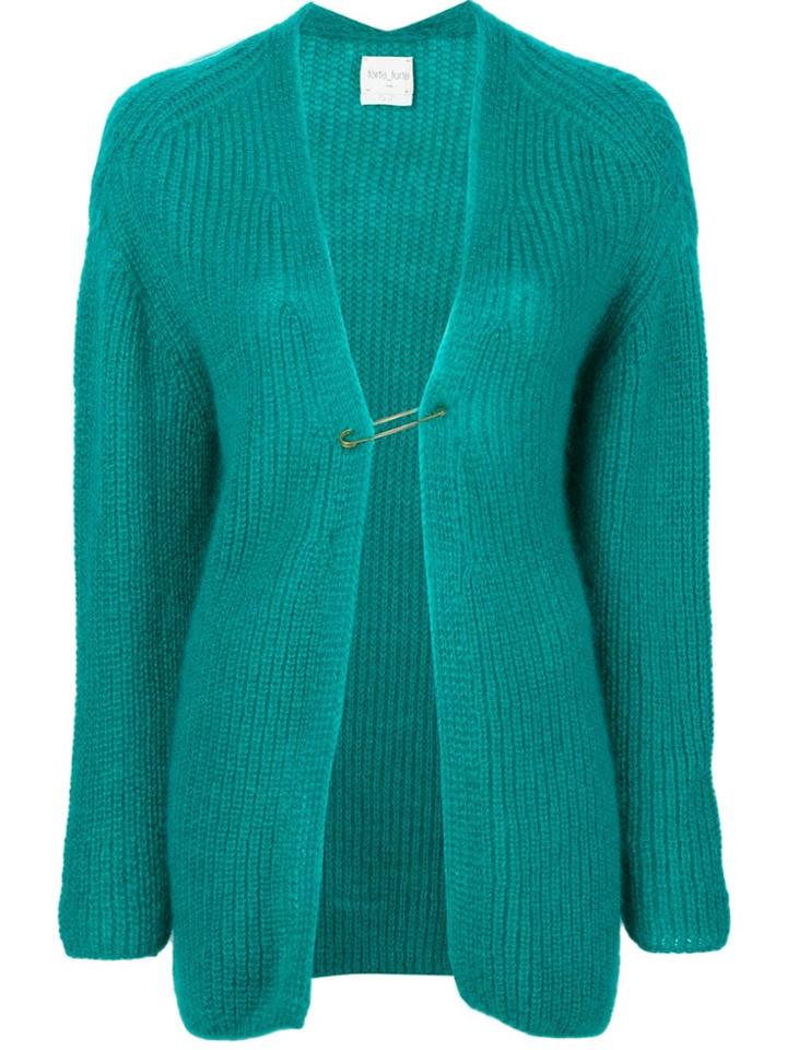 Forte Forte Pin Fasten Cardigan - Green