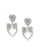Dolce & Gabbana Bow Heart Clip-on Earrings - Metallic