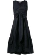 P.a.r.o.s.h. Ruched Flared Dress - Blue