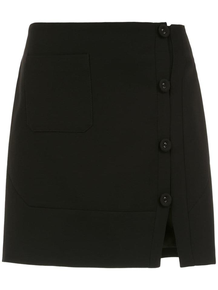 Egrey Buttoned Skirt - Black