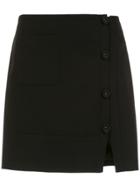 Egrey Buttoned Skirt - Black