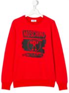 Moschino Kids - Question Mark Logo Sweatshirt - Kids - Cotton/spandex/elastane - 14 Yrs, Red