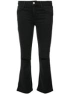 Joe's Jeans Cropped Bootcut Jeans, Women's, Size: 26, Black, Cotton/polyester/spandex/elastane/rayon