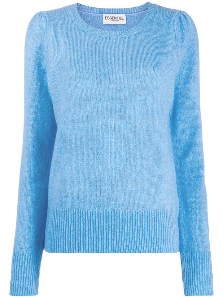 Essentiel Antwerp Tremal Puffed-shoulder Jumper - Blue
