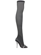 Marco De Vincenzo Strass Crystal Sock Style 110 Sandals - Black
