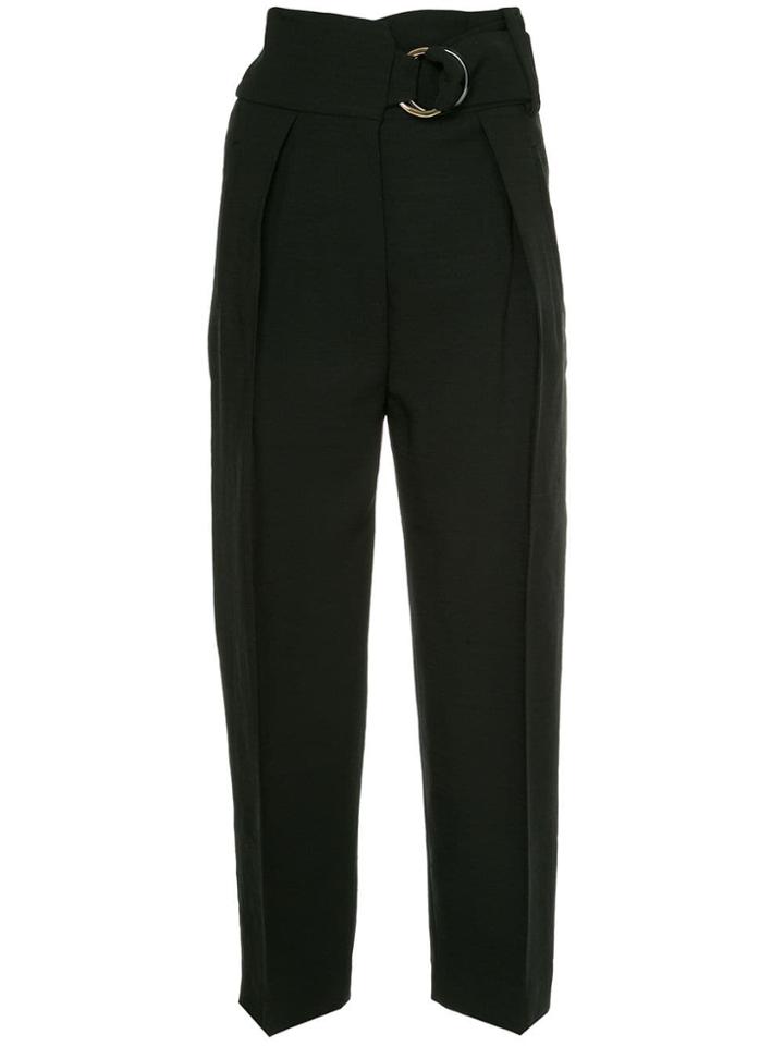 Petar Petrov Herma Tailored High Waisted Pants - Black