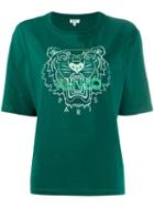 Kenzo Logo Embroidered T-shirt - Green