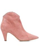 Rebecca Minkoff Embellished Top Ankle Boots - Pink & Purple
