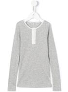 Les Coyotes De Paris Contrast Collar Polo Top, Girl's, Size: 10 Yrs, Grey