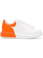 Alexander Mcqueen Contrasting Heel Platform Sneakers - White