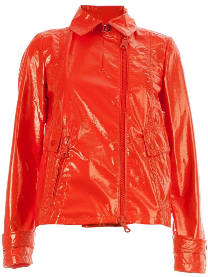 Moncler Zipped Windbreaker, Women's, Size: 0, Red, Polyester/polyamide