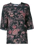 By Walid Isabel Silk Top With Zip Detail