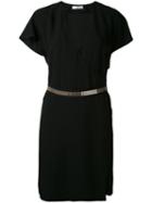 Lanvin - Belted Wrap Dress - Women - Acetate/viscose - 36, Black, Acetate/viscose