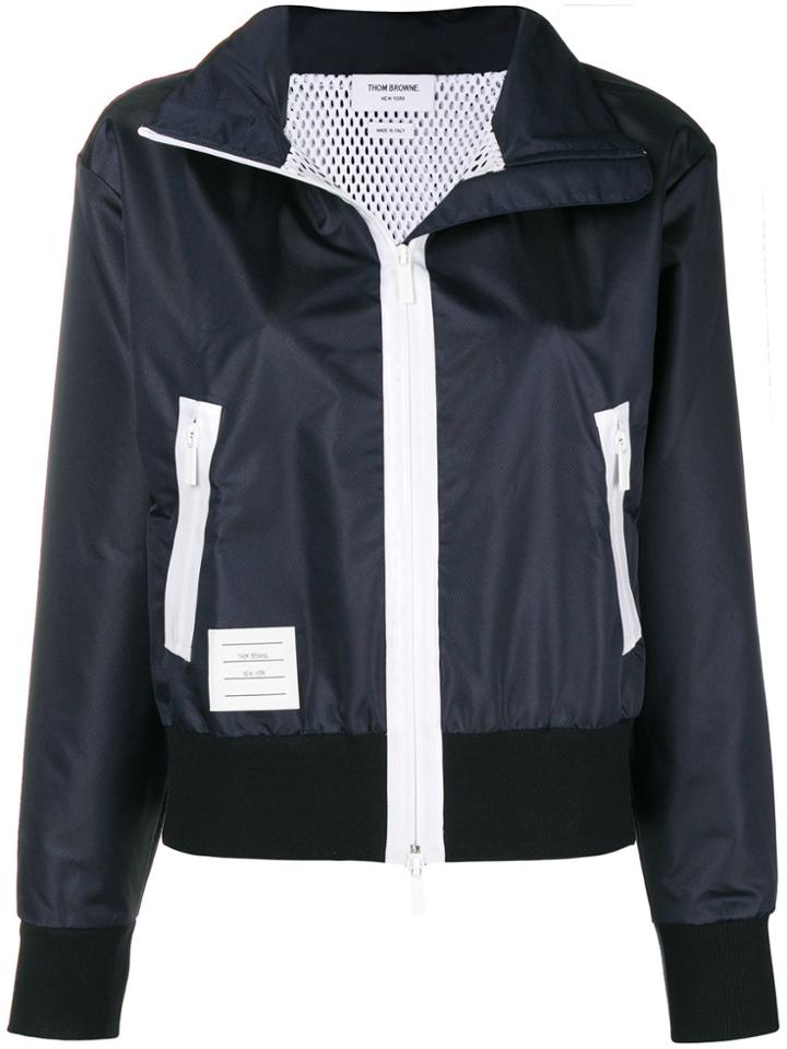 Thom Browne Zipped Parka - Blue