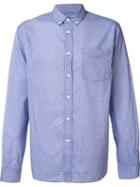 Saturdays Surf Nyc Classic Button Down Shirt, Men's, Size: Medium, Blue, Cotton