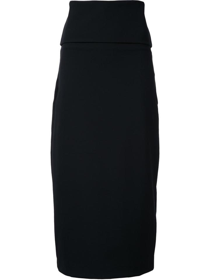 Jil Sander Midi Pencil Skirt - Black