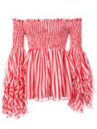 Caroline Constas Alessandra Long Sleeve Top - Red