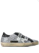 Golden Goose Deluxe Brand Strapped Superstar Sneakers - Metallic