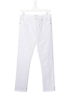 Paolo Pecora Kids Teen 'white Out' Trousers - Bt Bianco