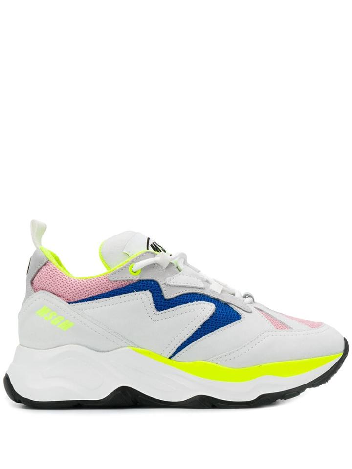 Msgm Multi-patch Sneakers - White