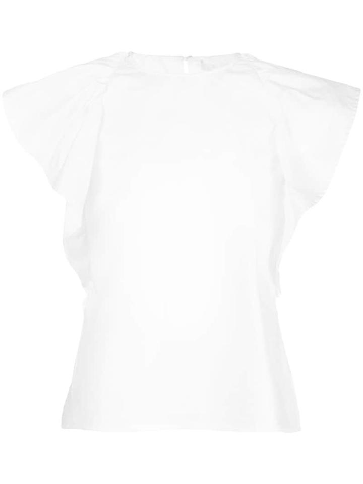Jason Wu Collection Ruffle Detail Blouse - White