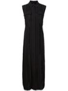 Adam Lippes Crochet Fringed Detail Shirt Dress