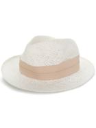 Fabiana Filippi Panama Hat - White