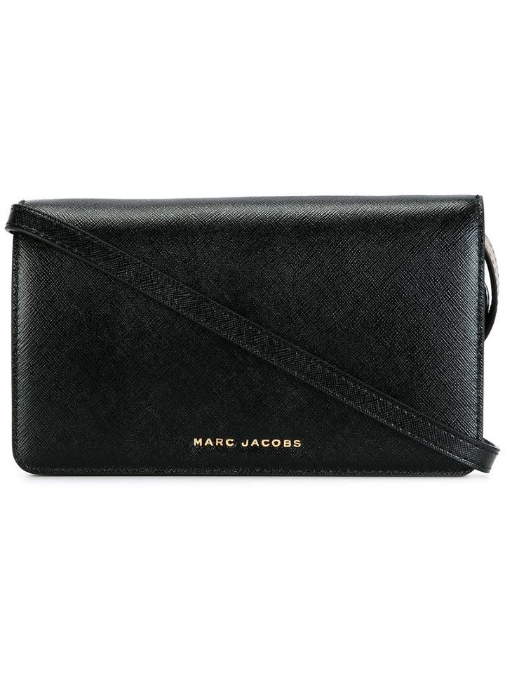 Marc Jacobs Saffiano Bicolour Crossbody Bag, Black, Calf Leather