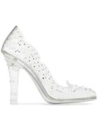 Dolce & Gabbana Transparent Bette 105 Pvc Crystal Pumps - White