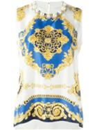 Forte Couture Embellished Silk Tank