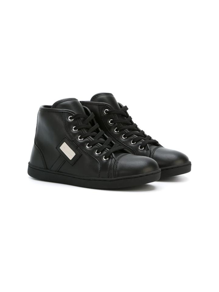 Dolce & Gabbana Maschio Hi-top Sneakers, Boy's, Size: 32, Black