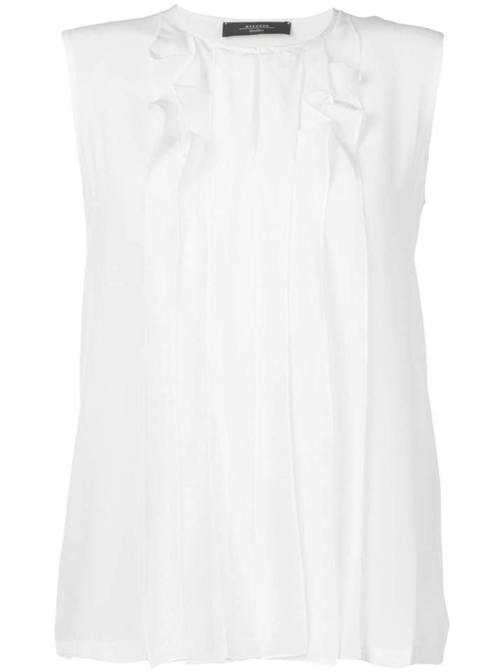 Weekend Max Mara Lazise Ruffled Blouse - White