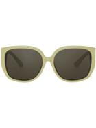 Burberry Eyewear Oversized Butterfly Frame Sunglasses - Green