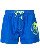 Diesel Side Logo Swim Shorts - Blue