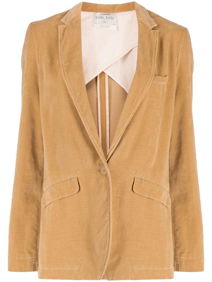 Forte Forte Single-breasted Blazer - Neutrals