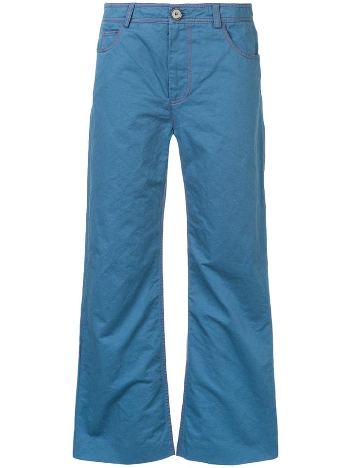 Marni Wide Leg Trousers - Blue