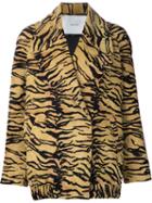 Adam Lippes Tiger Jacquard Coat