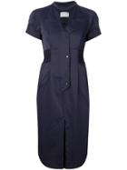 Mame Kurogouchi Fitted Shirt Dress - Blue