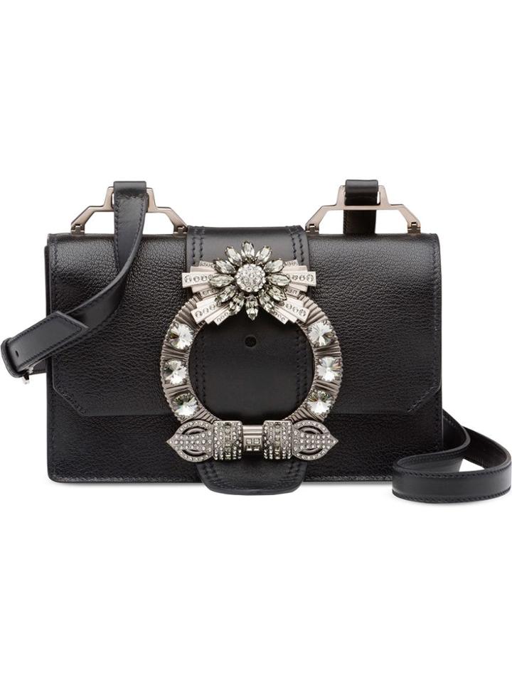 Miu Miu Madras Lady Shoulder Bag - Black