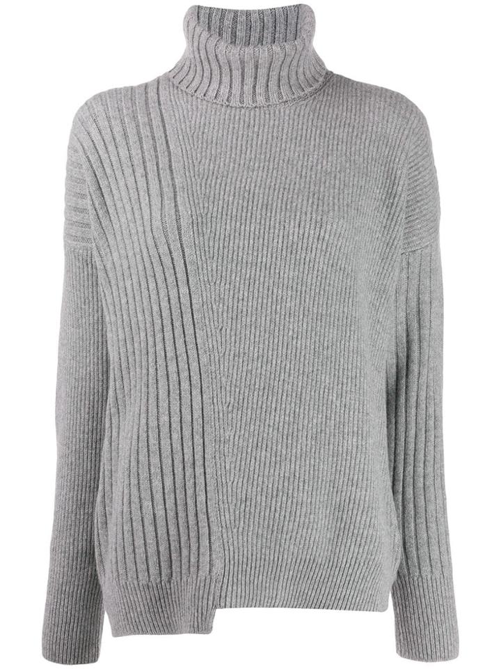 Falke Turtle Neck Cable-knit Jumper - Grey